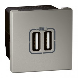Ổ cắm sạc USB đôi Arteor 572578