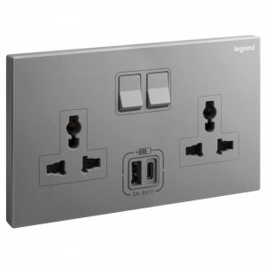 Ổ cắm đa năng có USB sạc Galion 282444-c3