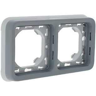 Khung đỡ chống thấm 2 gang IP55 Plexo - 069683 1 069683 Legrand