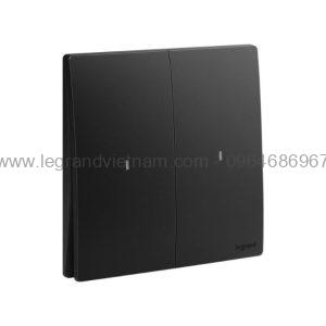 Công tắc đôi 1 chiều có đèn Legrand 281012MB