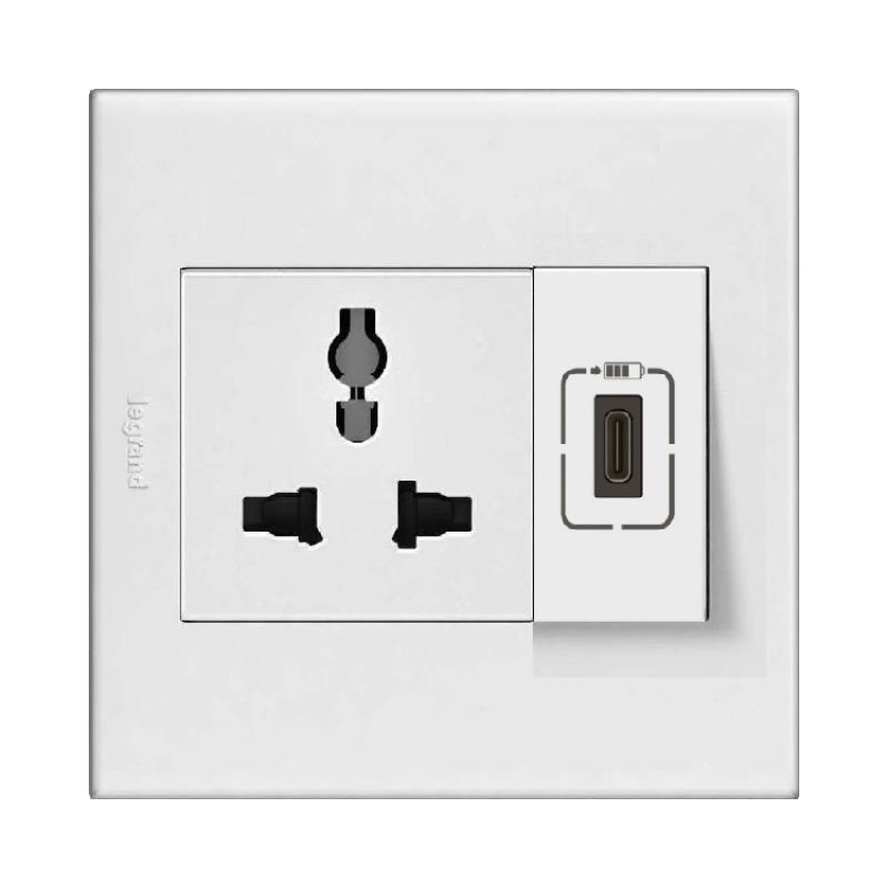 Ổ cắm USB kèm ổ cắm đa năng