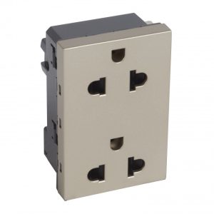 Ổ cắm đôi ba chấu EU-US Arteor 570046