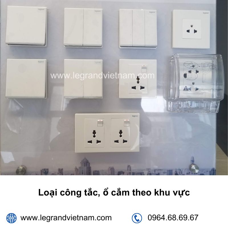 Chủng loại công tắc ổ cắm cho nhà ở