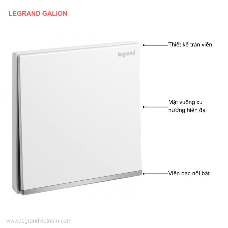 Công tắc Legrand màu trắng Galion