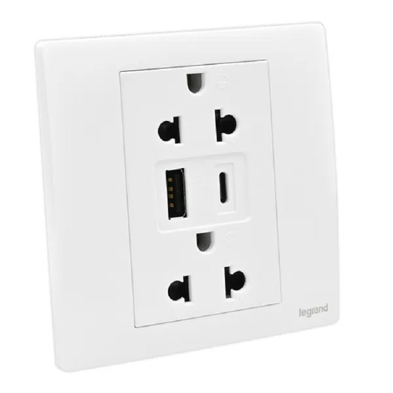 Ổ cắm sạc USB Legrand dòng Mallia Senses