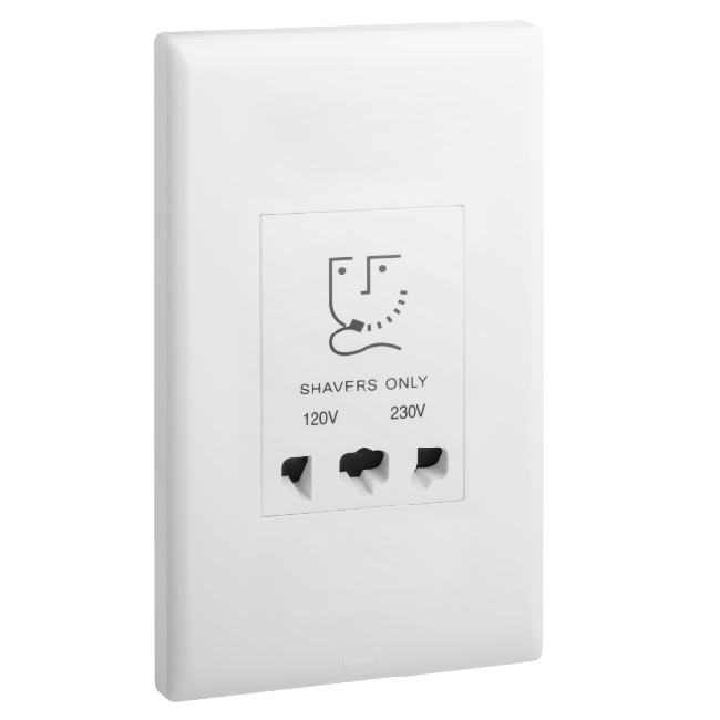 Ổ cắm dao cạo râu Legrand Eloe 618018 Ổ cắm dao cạo râu Legrand Eloe 618018