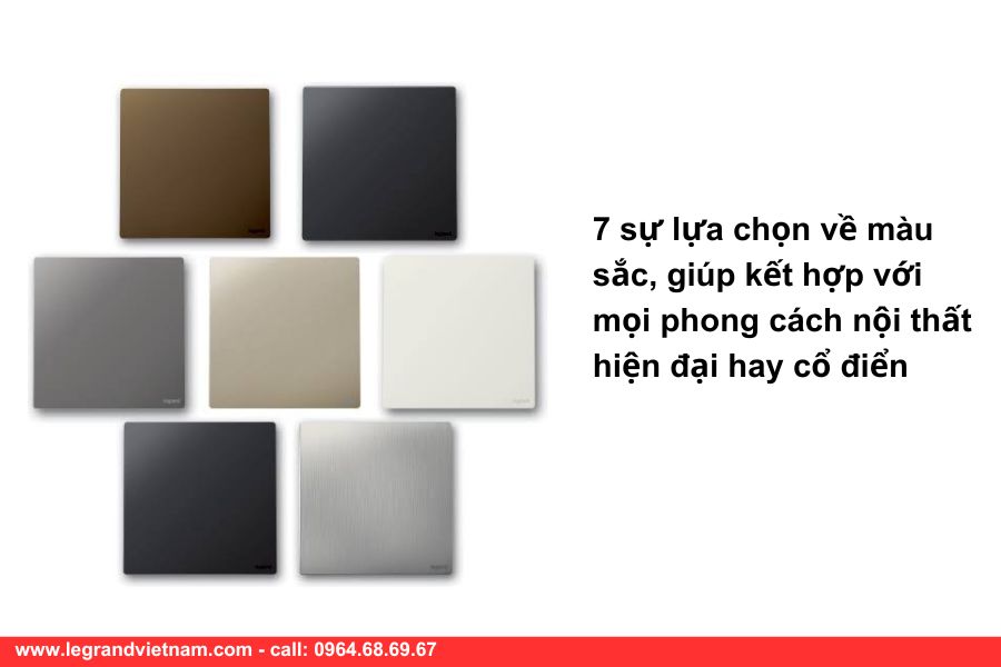 Review ổ cắm đa năng có USB Legrand Mallia Senses 2 Màu sắc ổ cắm Legrand Mallia Senses