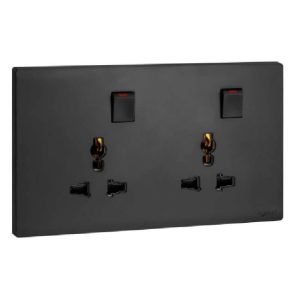Ổ cắm đôi đa năng 16A Obria MEC32046BL
