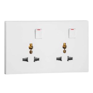 Trang chủ 73 Ổ cắm đôi đa năng 16A Obria MEC32046WH