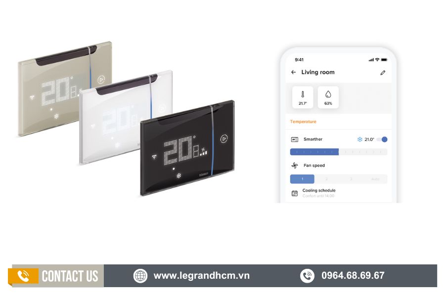 Tính năng bộ Smarther AC with Netamo Bticino