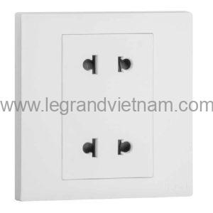Ổ cắm đôi 2 chấu 16A Obria MEC31047WH