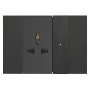 Module kết nối ổ cắm thông minh Living Now KC4531C 6 Ổ cắm thông minh LivingNow KC4531C màu đen