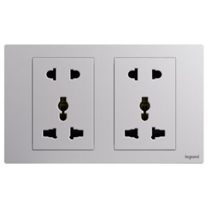 Ổ cắm đôi đa năng và Euro-US 16A Galion Up GA31091MW