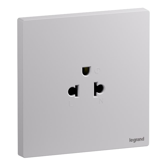 Ổ cắm đơn ba chấu EU-US 16A Galion Up GA31092 1 Ổ cắm đơn ba chấu EU-US 16A Galion Up GA31092MW
