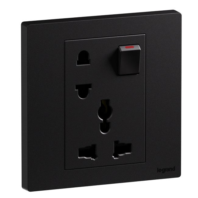 Ổ cắm đa năng năm chấu có công tắc 16A Galion Up GA32106 10 Ổ cắm đa năng năm chấu có công tắc 16A Galion Up GA32106GR