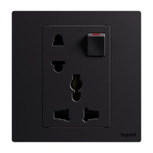 Ổ cắm đa năng năm chấu có công tắc 16A Galion Up GA32106 6 Ổ cắm đa năng năm chấu có công tắc 16A Galion Up GA32106MB