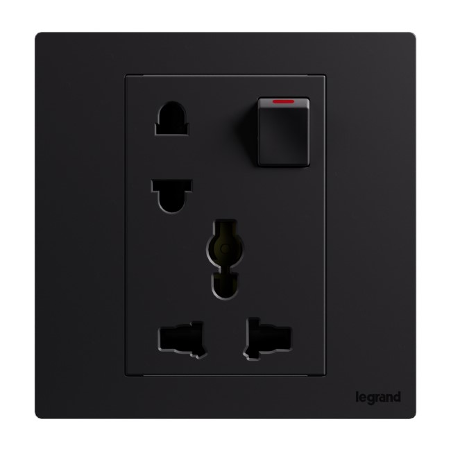 Ổ cắm đa năng năm chấu có công tắc 16A Galion Up GA32106 2 Ổ cắm đa năng năm chấu có công tắc 16A Galion Up GA32106MB
