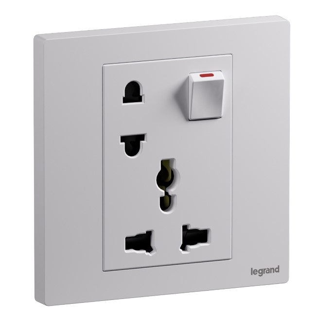 Ổ cắm đa năng năm chấu có công tắc 16A Galion Up GA32106 1 Ổ cắm đa năng năm chấu có công tắc 16A Galion Up GA32106MW