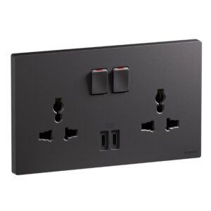 Ổ cắm đôi đa năng 16A tích hợp 2 USB-C 36W Galion Up GA33139 8 Ổ cắm đôi đa năng 16A tích hợp 2 USB-C 36W Galion Up GA33139DS