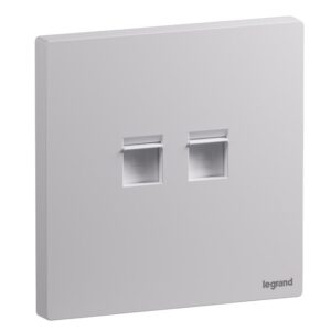 Ổ cắm mạng đôi Cat6A RJ45 Galion Up GA43044MW