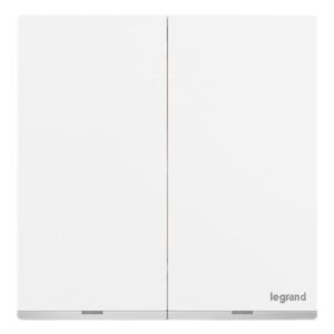 Công tắc đôi 1 chiều có đèn 16A 250V Legrand Galion Up GA21006MW