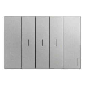Công tắc nhấn nhả Living Now màu Silver KA4803KS